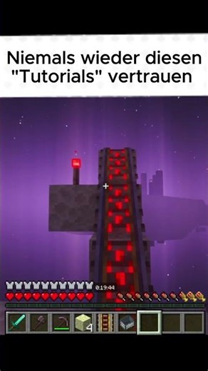 Niemal diesen Tutorials vertrauen #minecraft #gaming