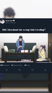781K views · 28K reactions | Did I download wrong solo leveling ? Sister leveling : Home sweet home Alabama 藍 #viral #trending #comedy #funny #foryou #fyp #sololeveling #sololevelingedit #sungjinwoo #anime #otaku #viralreels | Munif Editz | Facebook