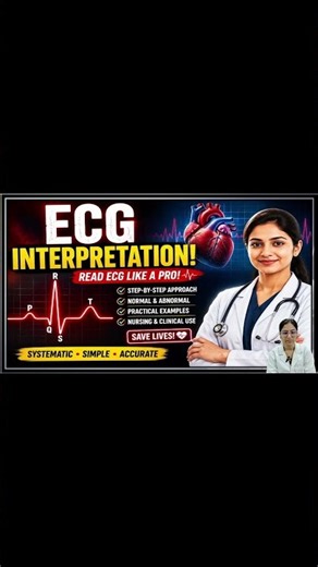 Can You Read an ECG 😱 Learn This 6 Step Method! #Shorts #ECGInterpretation #ECG