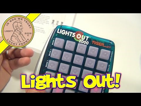 Lights Out 2000 Electronic Handheld Game, 2000 Tiger Electronics