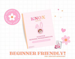 Sewing Practice Worksheets, Sewing Worksheet, Sewing Practice Sheet, Beginner Sewing, Sewing 101, Sewing Basics, Sewing Class Lesson, Easter - Etsy