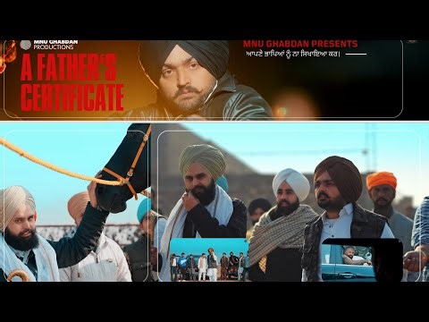 A Father’s Certificate | Mnu Ghabdan | Baba Gurwinder Singh Kheri | New Punjabi Song 2026