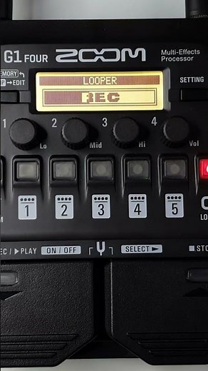 #045 ZOOM G1 FOUR - How To Record And Play A Loop