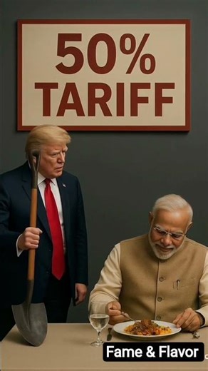50% Tariff Dinner Satire | Trump & Modi Funny Politics | #trump #modi #ai #shorts