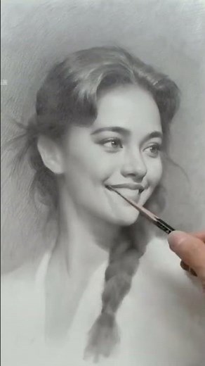 Girl Drawing #drawing #charcoaldrawingtutorial #girlfacedrawingpencil #girldrawing #portraitdrawing
