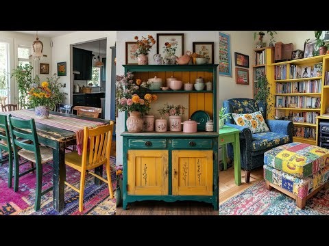🦋 FARMHOUSE CHIC Revival: Upcycling Old Furniture with Bold Paint & Personality (Thrift Flip!)