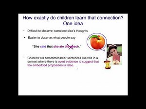 AcqOfLang1: Syntactic bootstrapping of mental states