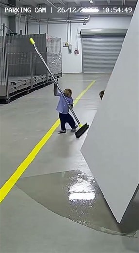 Odd Movements by A Baby Monkey Captured by CCTV