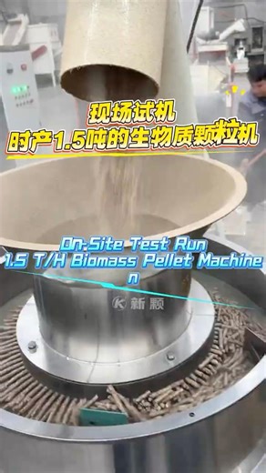 1.5 Ton/H Biomass Fuel Pellet Machine On-site Test Run#PelletMachine #PelletMill #BiomassPellet