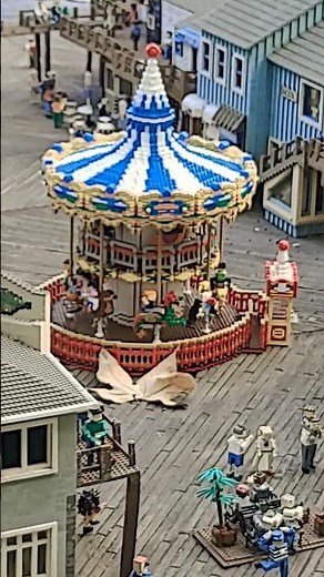 double decker carousel at legoland