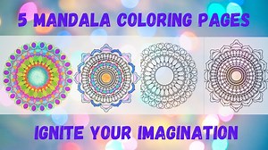 5 Downloadable Mandala Coloring Pages - Etsy