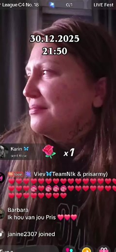 Pris is weer live gekomen, ze draaide muziekjes en huilde. een van haar ogen was dichtgeknepen en er was een duidelijke lisp te horen, soms hoorde je in de achtergrond een fles rinkelen. het is nog onduidelijk wat precies de trigger is geweest. wel is ze vandaag in mijn comment section geweest en leek ze te begrijpen dat dit een archive is. ik zal updaten als ze weer live gaat of er meer bekend is wat de trigger was. #pris #prislovesart #prislive