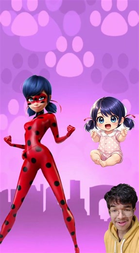 miraculous characters with their baby 😍 #miraculous #miraculousladybug #shorts