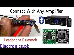 How To Connect Headphone Bluetooth With Any Amplifier.convert Bluetooth headphones to home theater