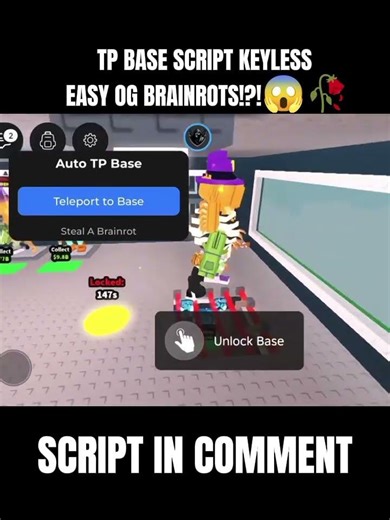 Tp To Base Script #roblox #sab #stealabrainrot #roblox