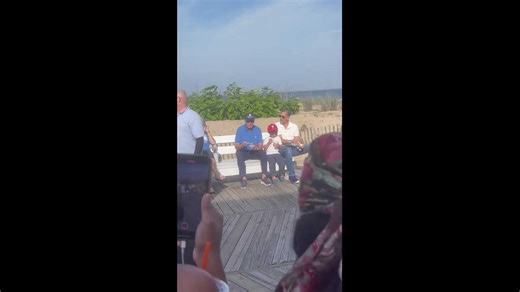 Former President Joe Biden seen eating ice cream with Hunter and grandson in Delaware, USA
