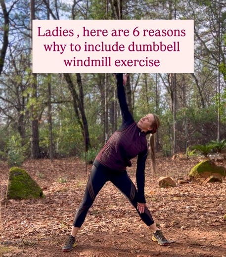 Strong| Fit | Healthy - Over 40 and Thriving ! |  How to Do the Dumbbell Windmill 1. Set Up • Stand with feet a little wider than shoulder width. • Hold a dumbbell in your right hand... | Instagram