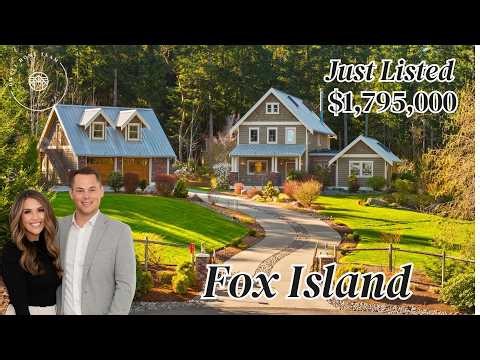 Tour this 4 Bedroom Fox Island Home with a Pool and Guest Suite