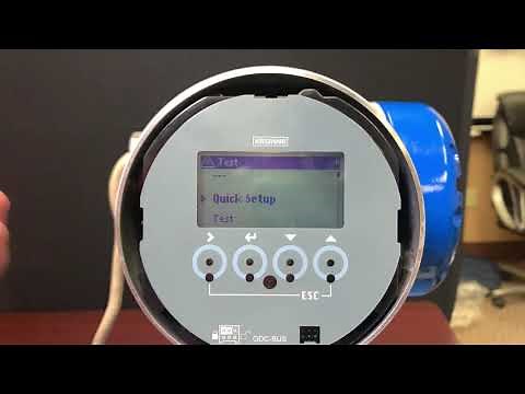 Krohne Optimass MFC400 Programming Display Setup