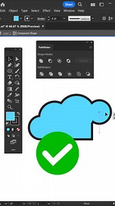 56K views · 817 reactions | Pathfinder Trick in Adobe Illustrator in...