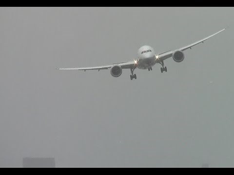 【暴風雪警報】強風の中で気合の着陸４連発！2016.1松山空港 強風着陸超クロスウインドランディング！Crosswind Landings