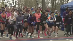 Thousands run through Central Park in one of the largest women-only races in the U.S.