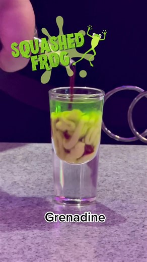 Sweet Squashed Frog Cocktail Recipe | Halloween Shot Tutorial