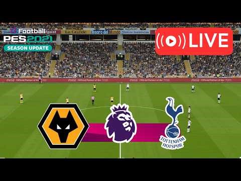 Wolverhampton vs Tottenham Hotspur LIVE | Premier League 25/26 | Match Simulation on PES 2021