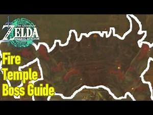 Zelda Tears of the Kingdom fire temple boss fight guide / walkthrough, (marbled gohma)