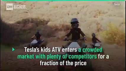 The Tesla 'Cyberquad' ATV still isn't on sale, but a kid version is. Those who were quick enough to order one of the $1,900 electric ride-on toys might get it in time for Christmas. But maybe not. https://cnn.it/3lAMxzr | CNN