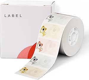 NIIMBOT B21/B3S Printer Thermal Labels, 1.57'' x 0.79'' (40x20mm) Self-Adhesive Therml Labels Paper for B1/B21/B3S Label Maker, 1 Roll of 320 Thermal Label Papers