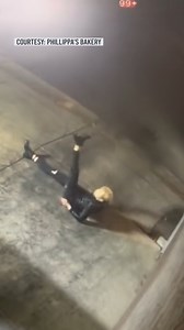 A woman in Australia was captured on surveillance video doing a full yoga flow before she allegedly broke into a bakery and stole several items, including hot cross buns and croissants. http://on.nbc7.com/POkjOsf | NBC 7 San Diego