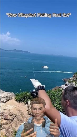 Outdoor fishing using slingshots