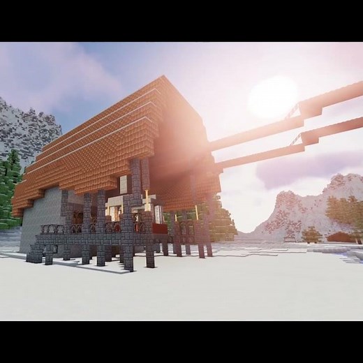 Working Ski Gondola in Minecraft | Create mod