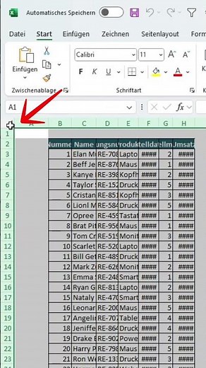 Passe die Spaltenbreite in Excel an! 🚀#excel #exceltricks #tipps #tricks
