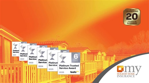 We're proud to announce, that we've won a Feefo platinum trusted service award for the sixth year running!🎉 We'd like to thank everyone who left us a review on Feefo over the last year, your feedback helps us grow❤️ | My Holiday Home Insurance