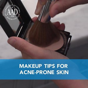 24K views · 66 reactions | You can wear makeup if you have acne-prone skin. Just follow these dermatologist tips to keep your skin clear: aad.org/makeup | American Academy of Dermatology | Facebook