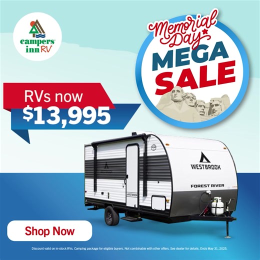 ☀️ The Summer Splash Sale is here! Score a new travel trailer for as low as $4/day and make this the season of unforgettable road trips. Inventory won’t last—shop now and hit the road in style! | Campers Inn RV