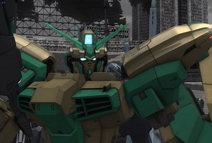 PS5高达战斗行动2机体演示&注释：奥伯隆（AGX-11 ）_游戏热门视频