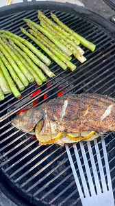 18K views · 174 reactions | Grilling whole fish is incredibly easy. The key is to make sure your grates are hot enough. Don’t flip these fish until the skin releases from the grate. Trussing the fish also makes it easier to flip. I’ll make a video dedicated to the preparation to show my method. #Grilling #fish #seafood #hookedonbbq | Hooked on BBQ | Facebook