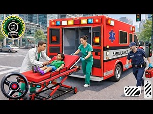 Ambulance Car Simulator Game 3D: Doctor With Paramedic Emergency City Rescue: Android Gameplay