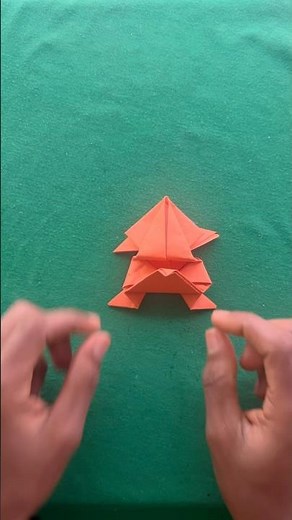 This Paper Frog Jumps Higher Than You Think! 🐸💥 (Easy Origami Tutorial)