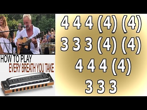 THIS IS AN EASY CLASSIC SONG, EVERY BREATH YOU TAKE HARMONICA ( C DIATONIC ), ARMÓNICA C, GAITA HARP