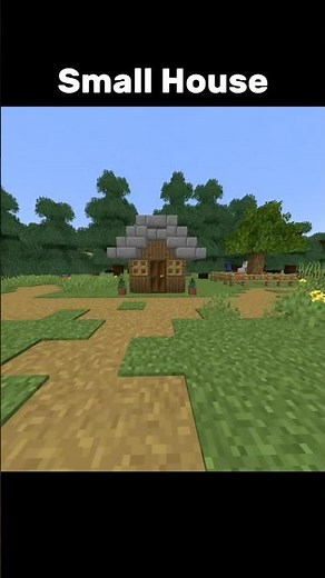 🏡 I Built the TINIEST Survival House in Minecraft! 🤯🔥 #shorts