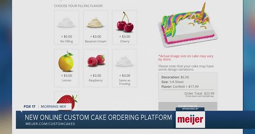 Meijer offers new online custom cake ordering platform