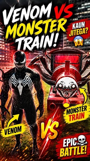 venom vs monster train 🤯 #short