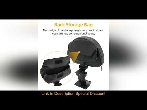 Motorcycle Black Adjustable Plug in Front Driver Rider Backrest Kit For Honda Goldwing 2018-2023 GL1