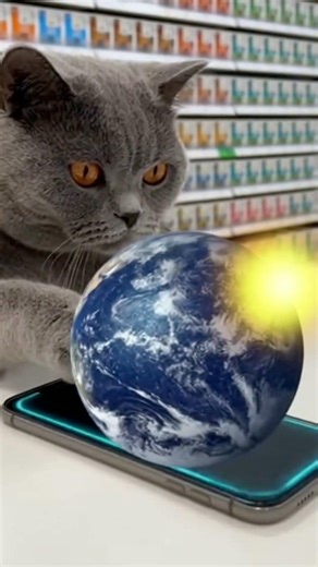 Cat didn’t tap. The Earth still flashed.