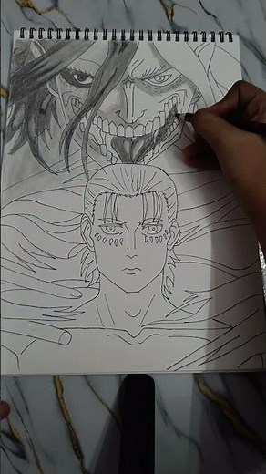 How to Draw Eren Yeager Titan 🔥 | Attack on Titan Pencil Sketch Tutorial Part 1 ✏️