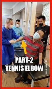 436K views · 7.7K reactions | PART 2- Tennis Elbow Good News ! ! ! For those having tennis elbow issues , see the magical touch done by Master Chris Leong in fixing tennis elbow problem . You Can watch Part 1 the link below https://fb.watch/699VTML9AF/ | Chris Leong | Facebook